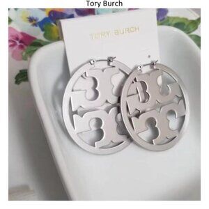 Tory Burch Silver hoop earrings